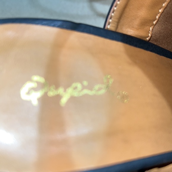 Qupid Women’s Black Peep Toe Block Strap Heels Sandals Size 10 - Picture 6 of 8